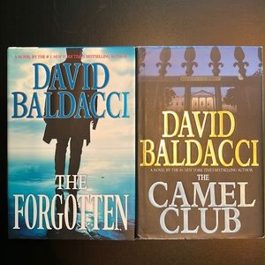 David Balducci hardcovers: The Forgotten & The Camel Club-excellent condition